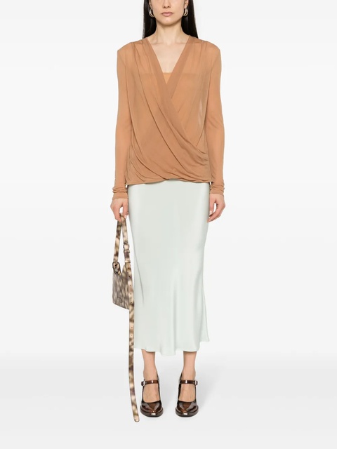 Givenchy semi-sheer draped blouse - Neutrals - zdjęcie produktu nr 2