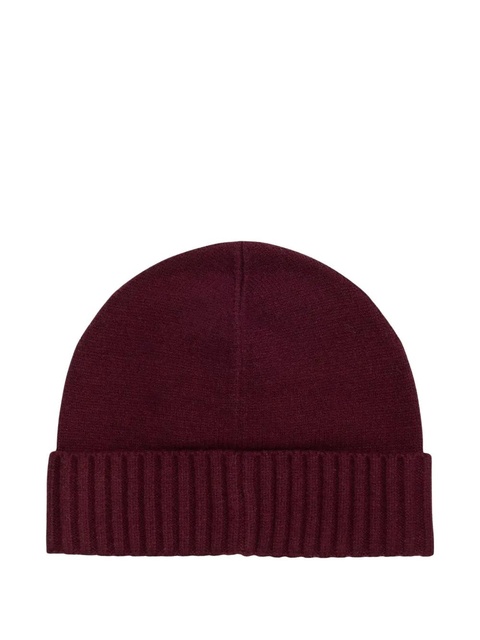 Lauren Ralph Lauren ribbed button beanie hat - Red - zdjęcie produktu nr 1