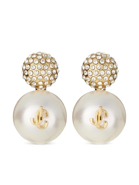 Jimmy Choo Auri crystal-embellished earring - Gold - zdjęcie produktu nr 1