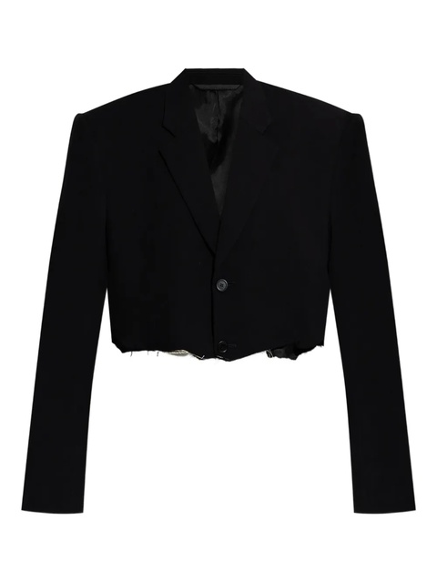 Balenciaga single-breasted notched lapels blazer - Black - zdjęcie produktu nr 1