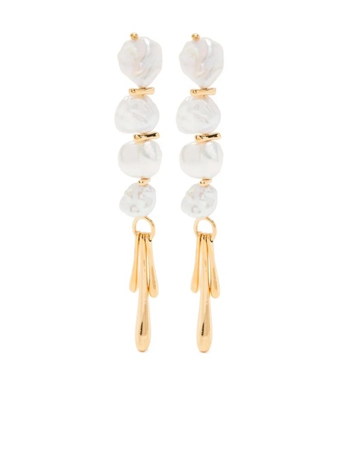 Missoma Keshi pearl sculptural earrings - Gold - zdjęcie produktu nr 1