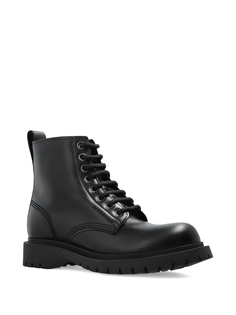 Givenchy lace-up leather biker boots - Black - zdjęcie produktu nr 2