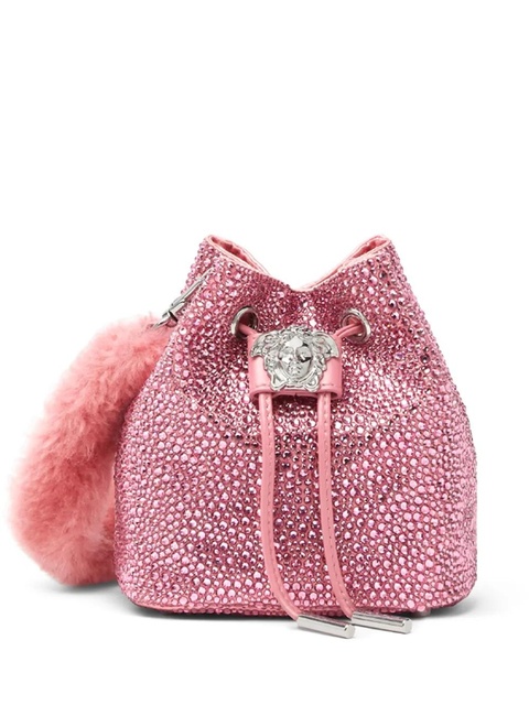Versace mini La Medusa crystal bucket bag - Pink - zdjęcie produktu nr 1