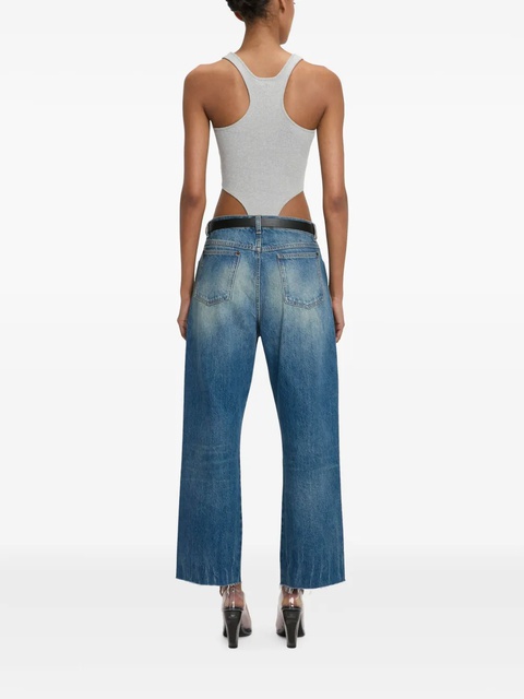 Victoria Beckham high leg-cut bodysuit - Grey - zdjęcie produktu nr 2