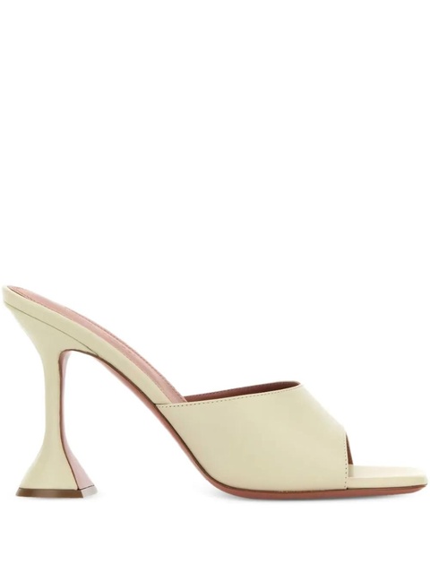 Amina Muaddi 95mm Lupita square-toe sandals - Neutrals - zdjęcie produktu nr 1