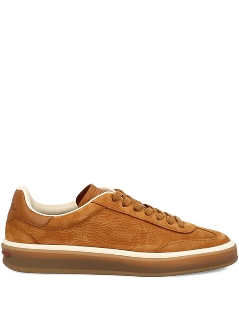 Loro Piana leather lace-up sneakers - Brown - zdjęcie produktu nr 1