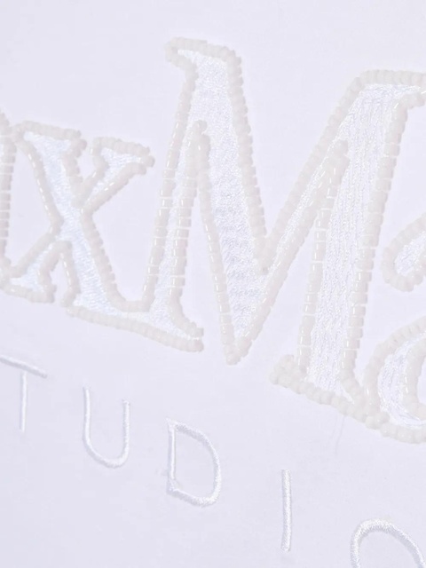 Max Mara logo-detail cotton T-shirt - White - zdjęcie produktu nr 2