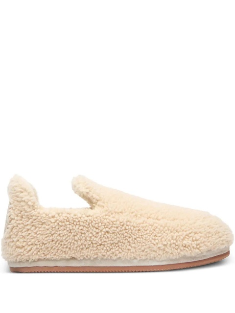 Moncler shearling ballerina shoes - Neutrals - zdjęcie produktu nr 1