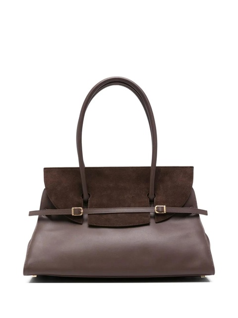 Simkhai River suede buckle shoulder bag - Brown - zdjęcie produktu nr 1