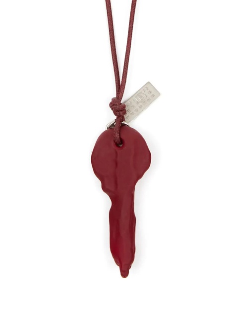 MM6 Maison Margiela Candle Waxed key-pendant necklace - Red - zdjęcie produktu nr 1