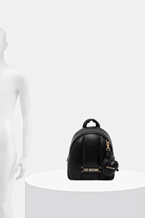 Love Moschino plecak damski kolor czarny mały gładki JC4324PP0NKM100A - zdjęcie produktu nr 2
