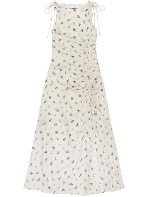 GANNI floral-print dress - White - zdjęcie produktu nr 1