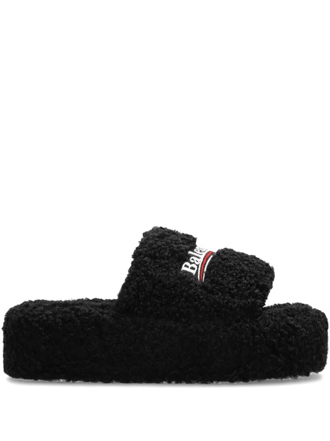 Balenciaga logo-embroidered platform sandals - 1096 - zdjęcie produktu nr 1