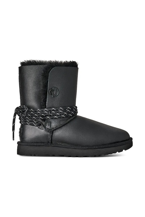 UGG śniegowce skórzane Bailey Tie Lthr kolor czarny 1176090.BLK - zdjęcie produktu nr 1