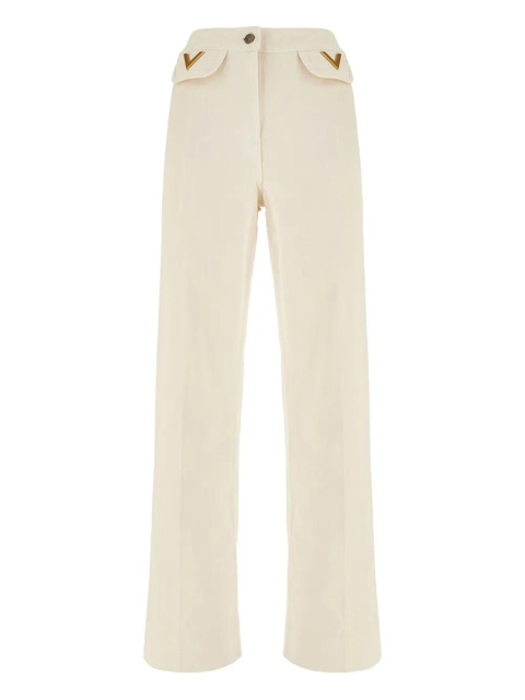 Valentino Garavani V-shaped pocket-detail jeans - Neutrals - zdjęcie produktu nr 1