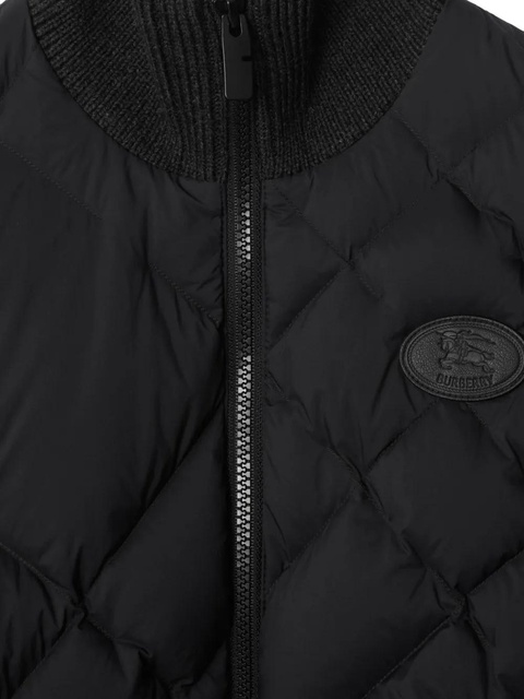 Burberry quilted wool-blend jacket - Black - zdjęcie produktu nr 2