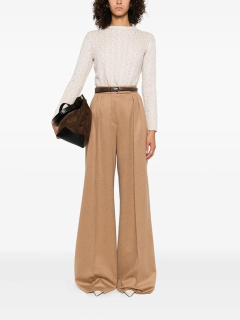 Max Mara embellished cable-knit sweater - Neutrals - zdjęcie produktu nr 2