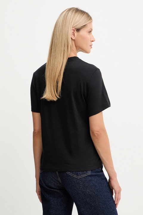 Calvin Klein Jeans t-shirt bawełniany damski kolor czarny LV047D874G - zdjęcie produktu nr 2