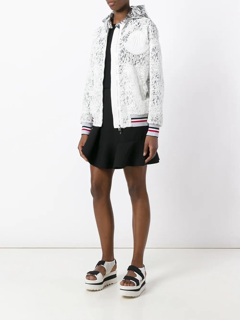 Moncler embroidered hooded jacket - White - zdjęcie produktu nr 2