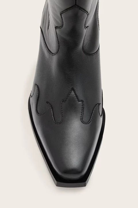AllSaints kowbojki skórzane DOLLY BOOT damskie kolor czarny na słupku W063FC - zdjęcie produktu nr 2