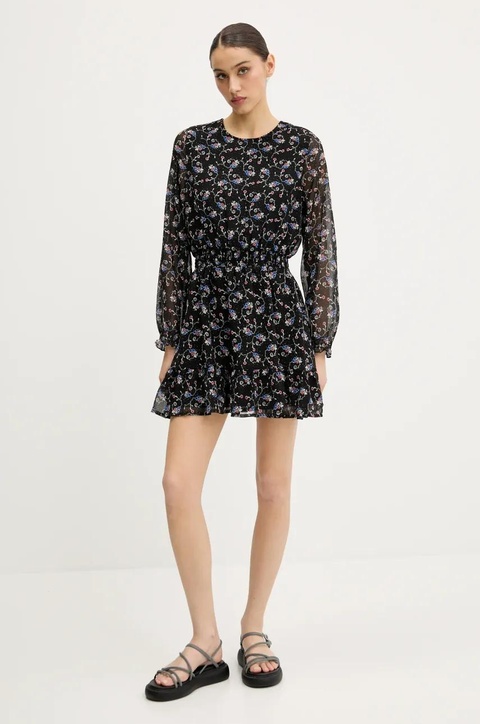 Tommy Jeans sukienka kolor czarny mini rozkloszowana DW0DW20338 - zdjęcie produktu nr 2