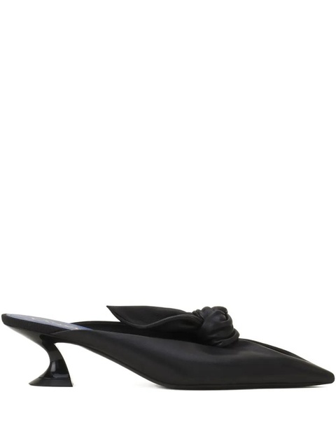 Lanvin knotted pointed-toe mules - Black - zdjęcie produktu nr 1