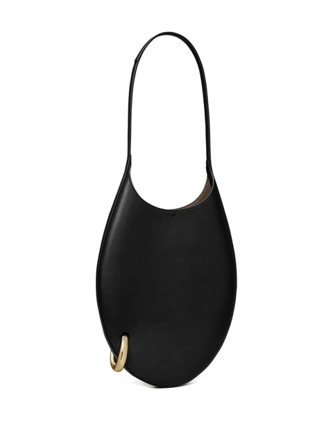 Tory Burch small pierced-detail leather shoulder bag - Black - zdjęcie produktu nr 2