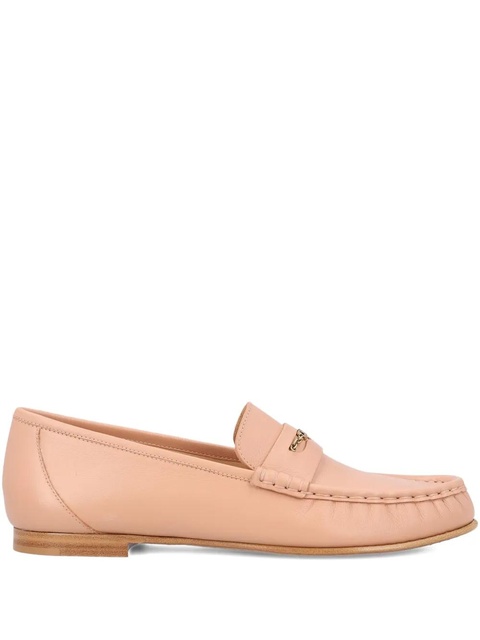 Chloé chain-detail leather loafers - Pink - zdjęcie produktu nr 1