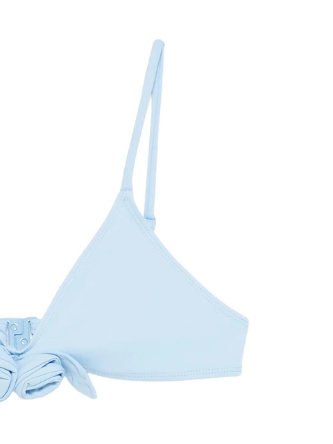 Coperni bow-detail ribbed bikini top - Blue - zdjęcie produktu nr 2