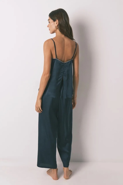 women'secret piżama damska kolor granatowy satynowa 2542472 - zdjęcie produktu nr 2