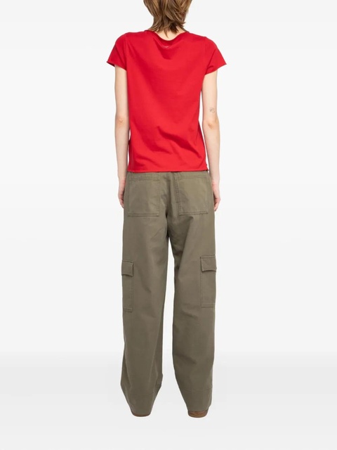 Zadig&Voltaire button-detail short-sleeve T-shirt - Red - zdjęcie produktu nr 2