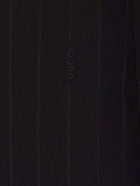Gucci pinstripe-pattern double-breasted jacket - Blue - zdjęcie produktu nr 2