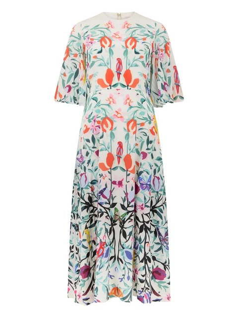 Valentino Garavani floral-print dress - White - zdjęcie produktu nr 2