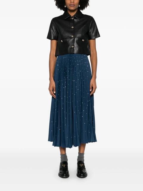 Maje crystal-embellished midi skirt - Blue - zdjęcie produktu nr 2