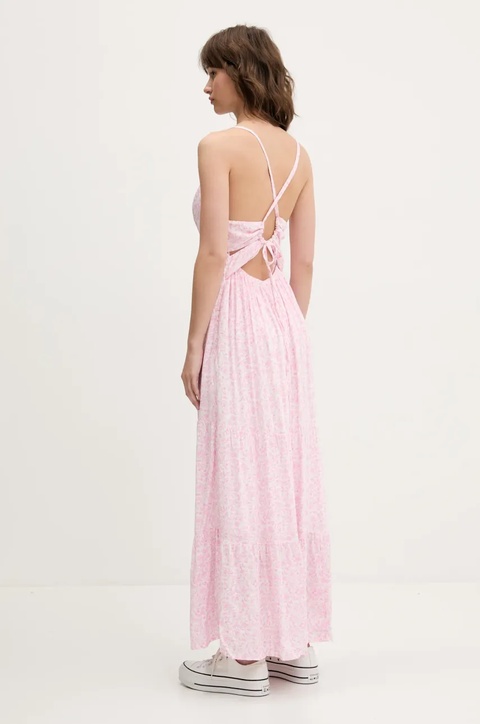 Hollister Co. sukienka kolor biały maxi rozkloszowana KI359-5064 - zdjęcie produktu nr 2