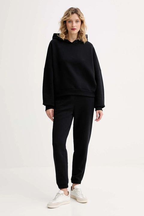 MUUV. bluza MUUV. x Answear damska kolor czarny z kapturem melanżowa - zdjęcie produktu nr 1