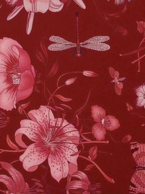 Gucci floral-print scarf - Red - zdjęcie produktu nr 2