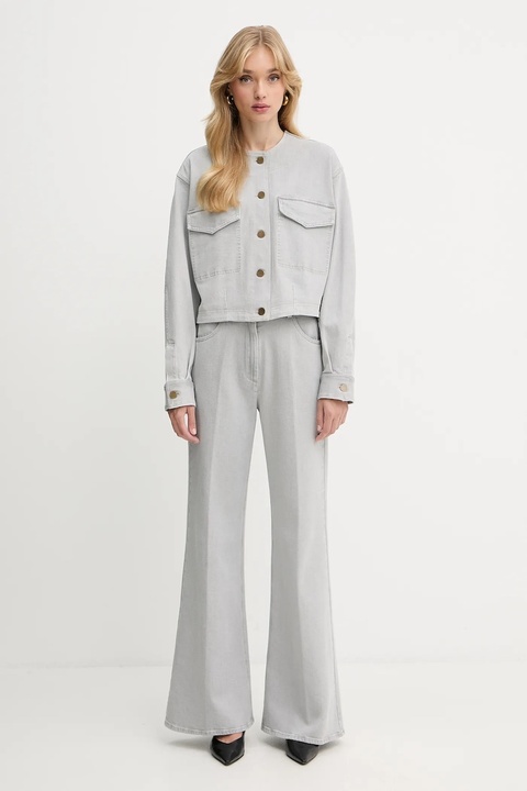 Forte Forte kurtka jeansowa kolor szary przejściowa oversize 14029.my.shirt - zdjęcie produktu nr 2