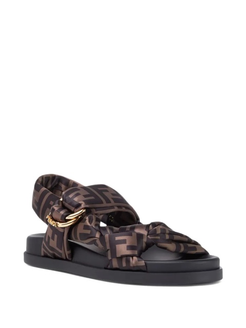 FENDI Feel FF logo sandals - Brown - zdjęcie produktu nr 1
