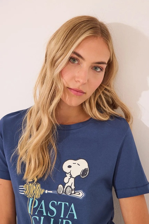 women'secret piżama bawełniana damska kolor granatowy 3132107 - zdjęcie produktu nr 2