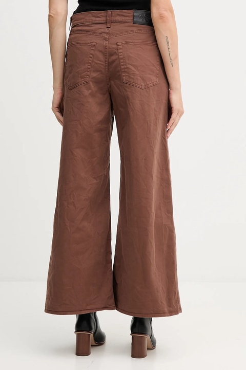 Calvin Klein Jeans jeansy damskie kolor brązowy LV044D615G - zdjęcie produktu nr 2