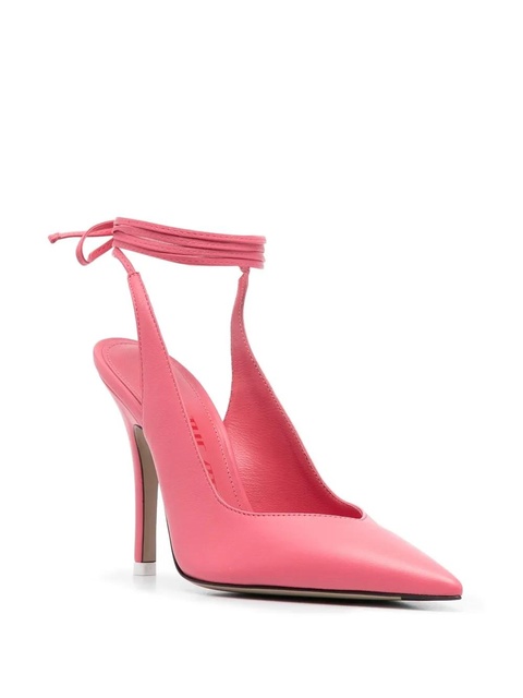 The Attico strap-detail pointed-toe pumps - Pink - zdjęcie produktu nr 2