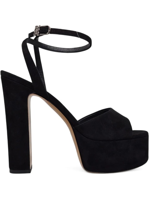 Casadei ankle-strap platform sandals - Black - zdjęcie produktu nr 1