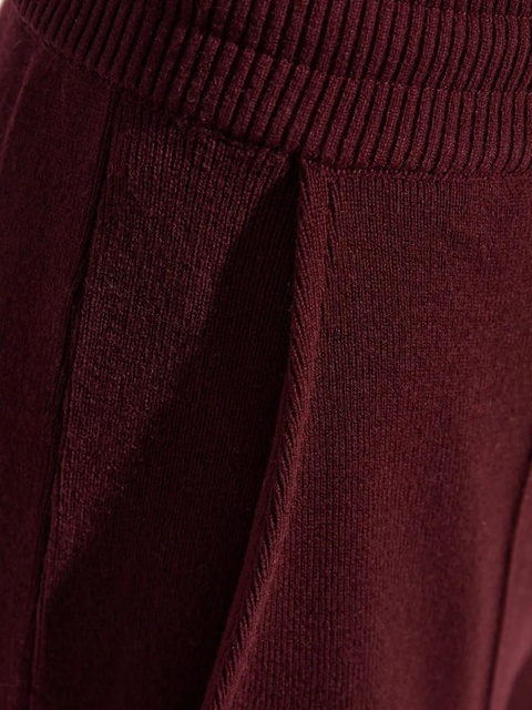 Lanvin elasticated-waistband wool-blend trousers - Red - zdjęcie produktu nr 2