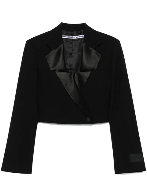 Alexander Wang double-breasted cropped blazer - Black - zdjęcie produktu nr 1