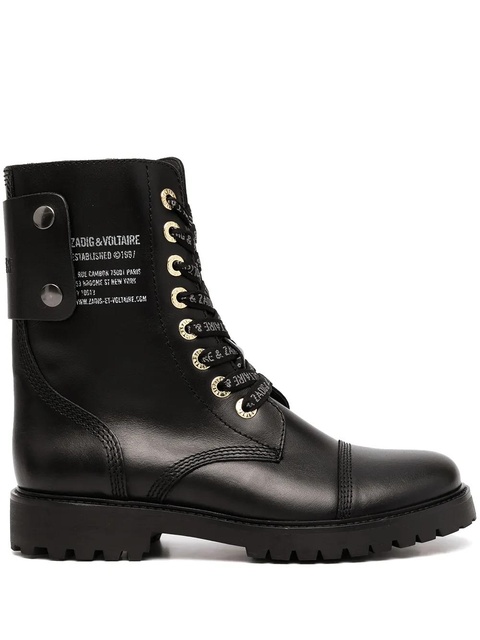 Zadig&Voltaire Joe combat boots - Black - zdjęcie produktu nr 1