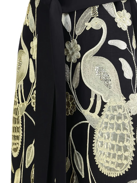 Valentino Garavani embroidered tassel coat - Black - zdjęcie produktu nr 2