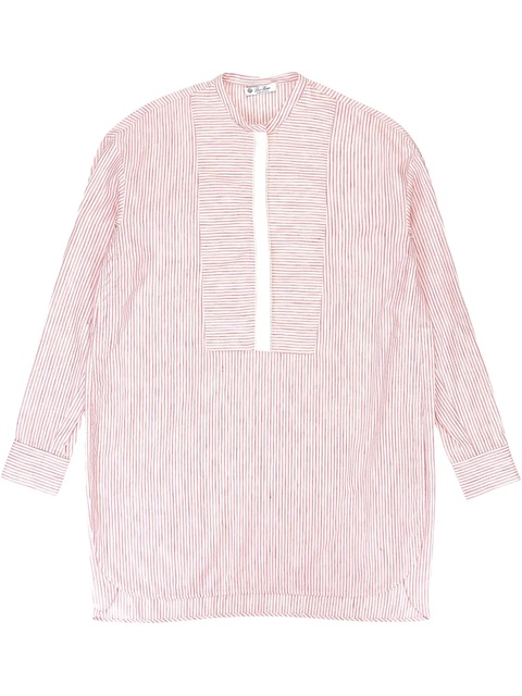 Loro Piana mock-neck striped shirt - Pink - zdjęcie produktu nr 1