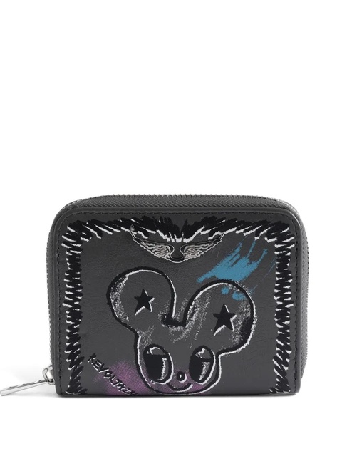 Zadig&Voltaire Humberto graphic-print zip wallet - Grey - zdjęcie produktu nr 1