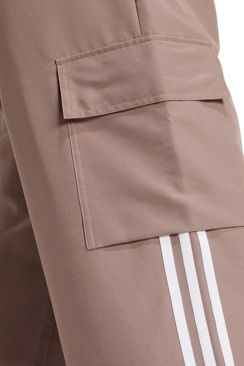 adidas Originals spodnie Adicolor 3-Stripe Cargo Pants damskie kolor beżowy fason cargo high waist JC8138 - zdjęcie produktu nr 1
